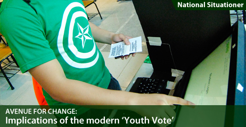 National Situationer: Avenue for change: Implications of the modern ‘Youth Vote’