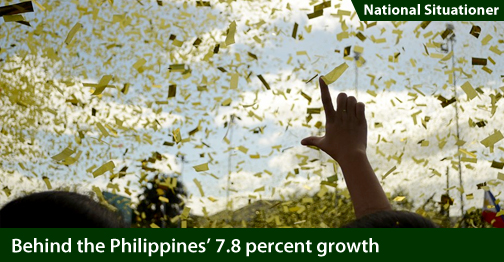 National Situationer: Behind the Philippines’ 7.8 percent growth