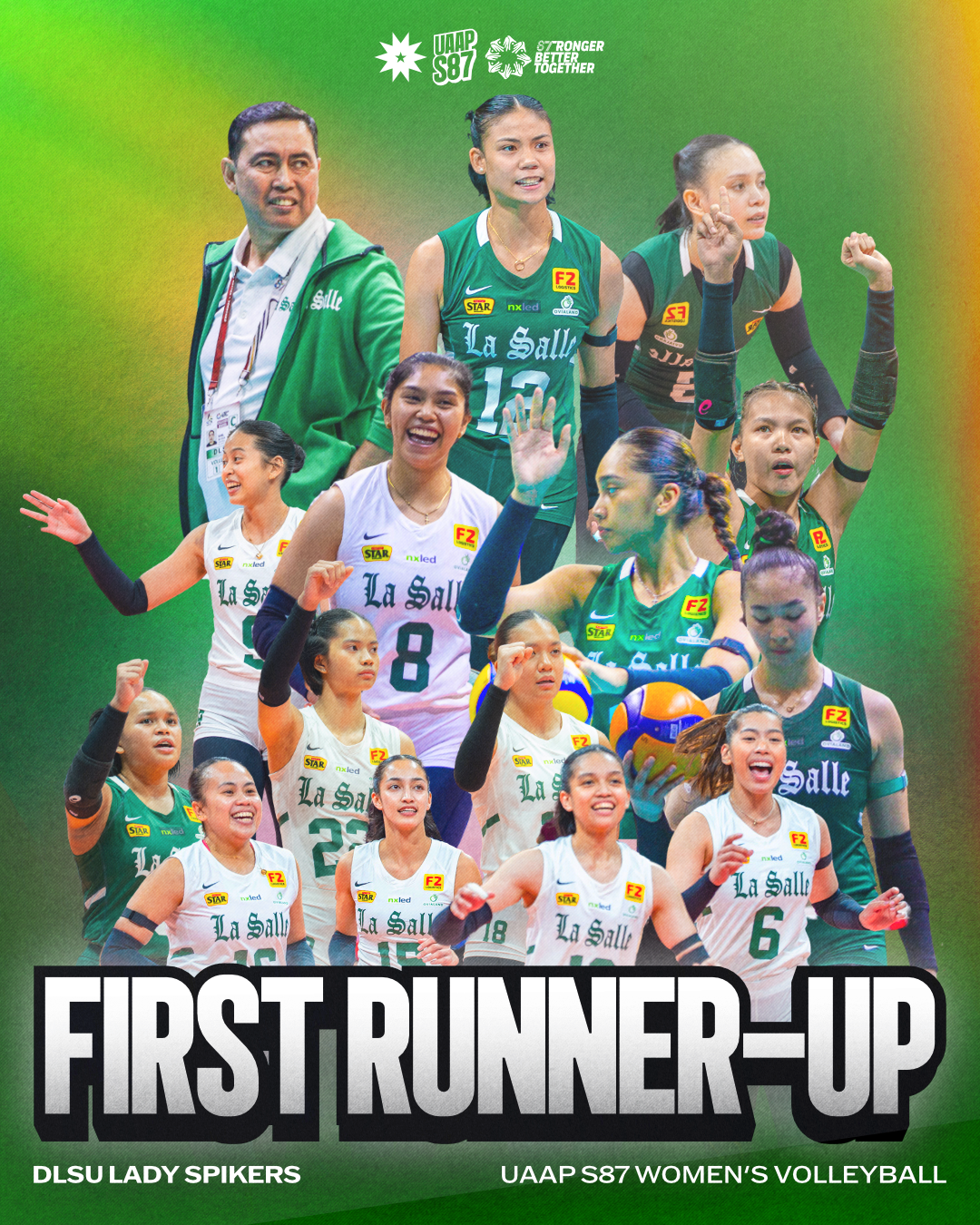 DLSU Lady Spikers UAAP S87 First Runner-Up