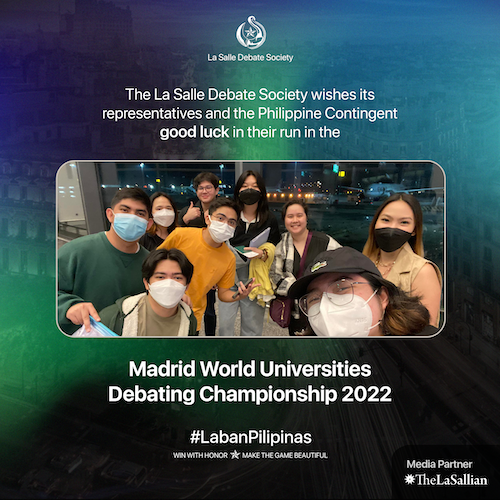 PRESS RELEASE La Salle Debate Society makes F2F debating comeback at