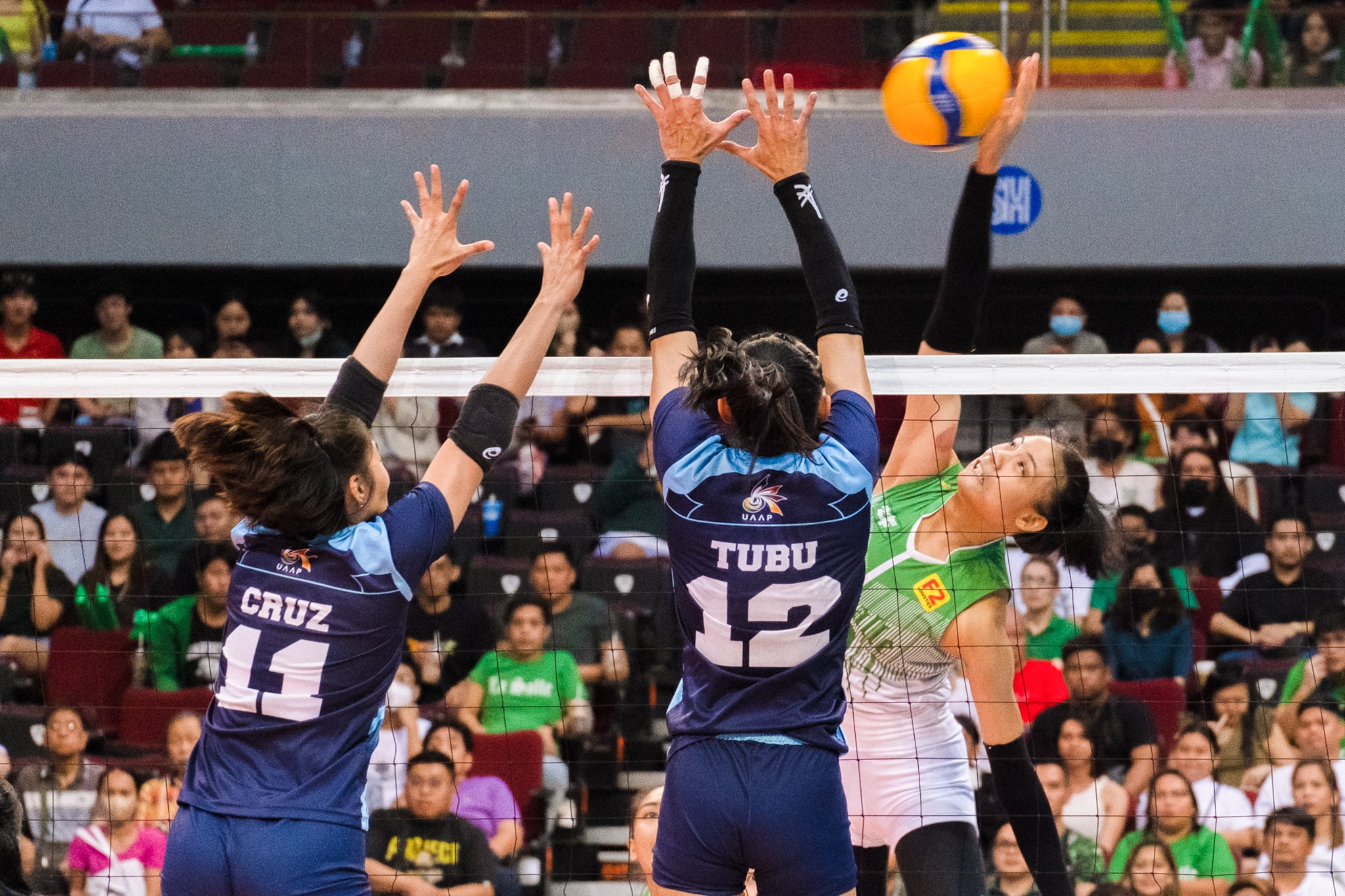 UAAP: Lady Spikers stay afloat versus Lady Falcons in heated five-set ...