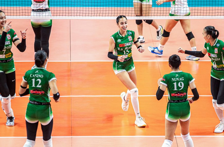 SSL: Lady Spikers edge out Blue Eagles in five sets to clinch a semifinal spot